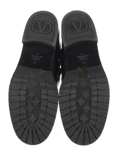 Valentino Leather Moto Boots