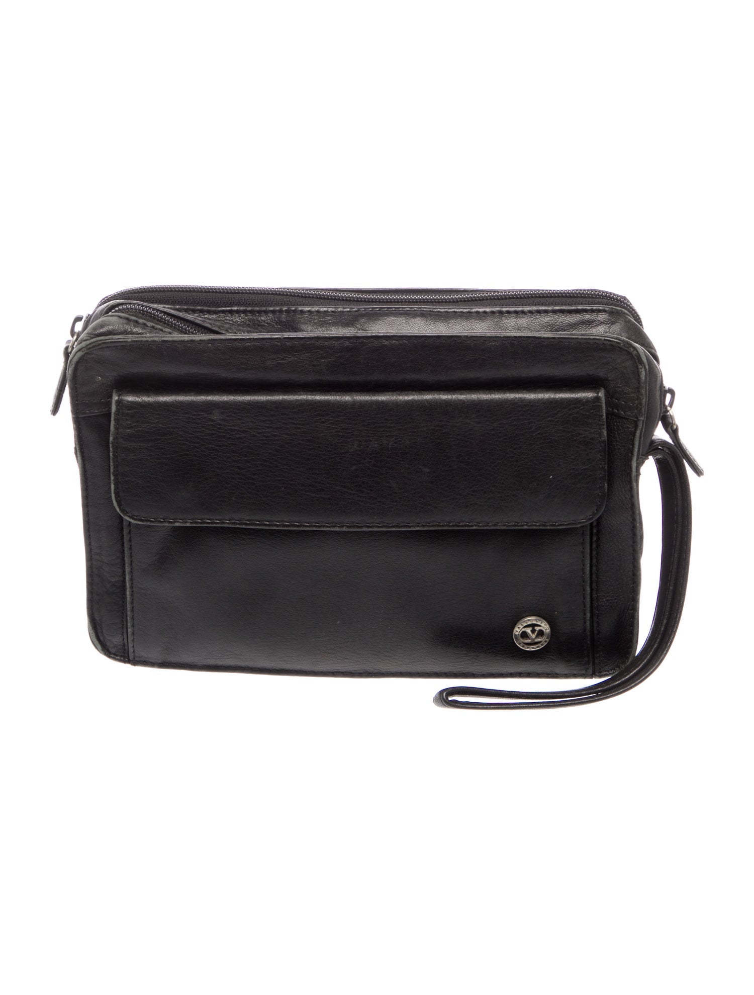 Valentino Leather Messenger Bag