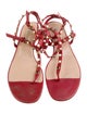 Valentino Rockstud Accents Leather Gladiator Sandals
