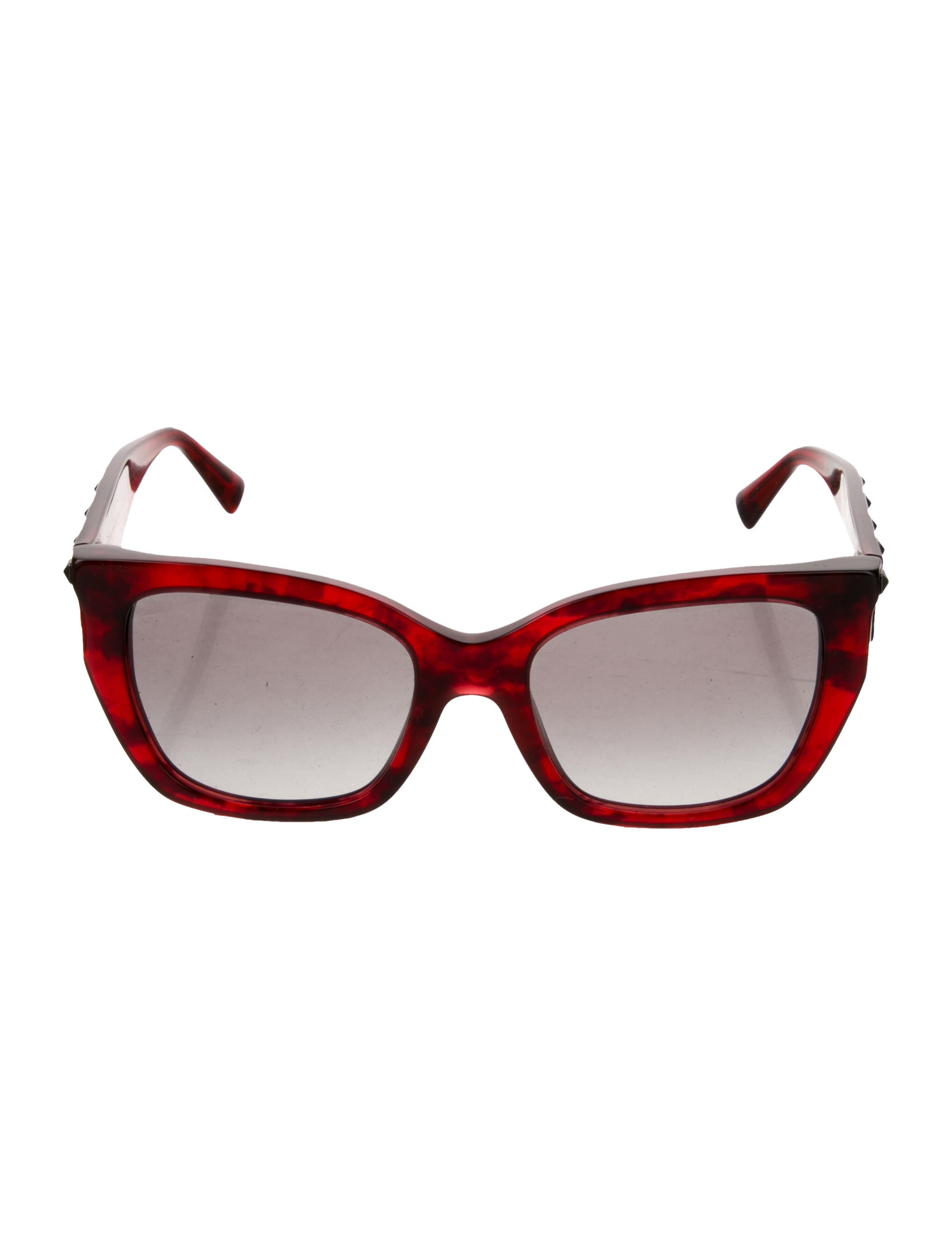 Valentino Rockstud Accents Square Sunglasses