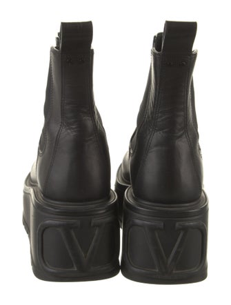Valentino Leather Chelsea Boots