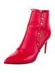 Valentino Rockstud Accents Leather Boots
