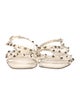 Valentino Rockstud Accents Leather Gladiator Sandals