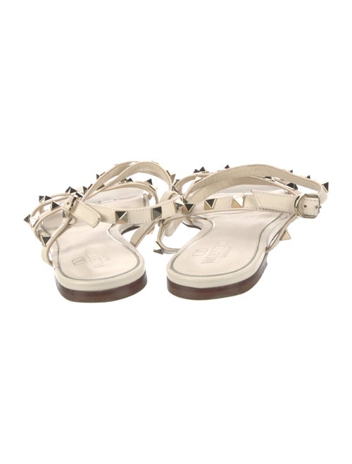 Valentino Rockstud Accents Leather Gladiator Sandals