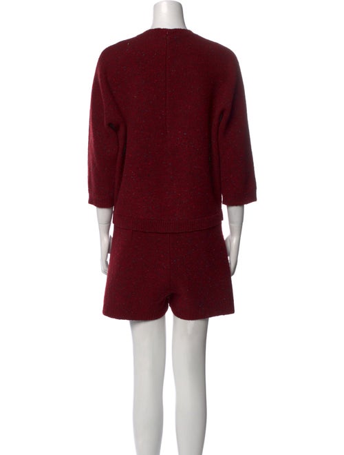 Valentino Virgin Wool Crew Neck Romper
