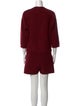 Valentino Virgin Wool Crew Neck Romper