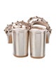 Valentino Rockstud Accents Leather Sandals