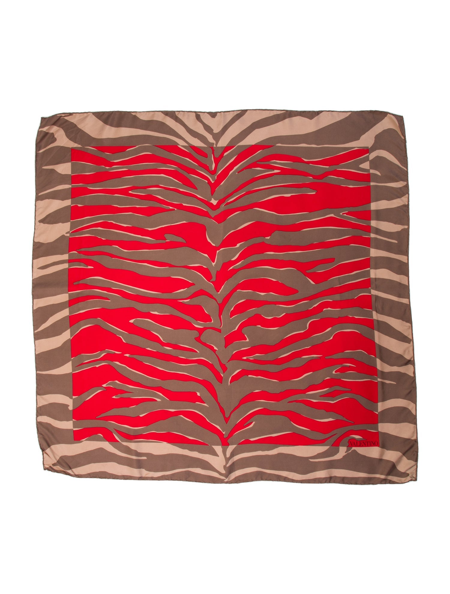 Valentino Silk Striped Scarf