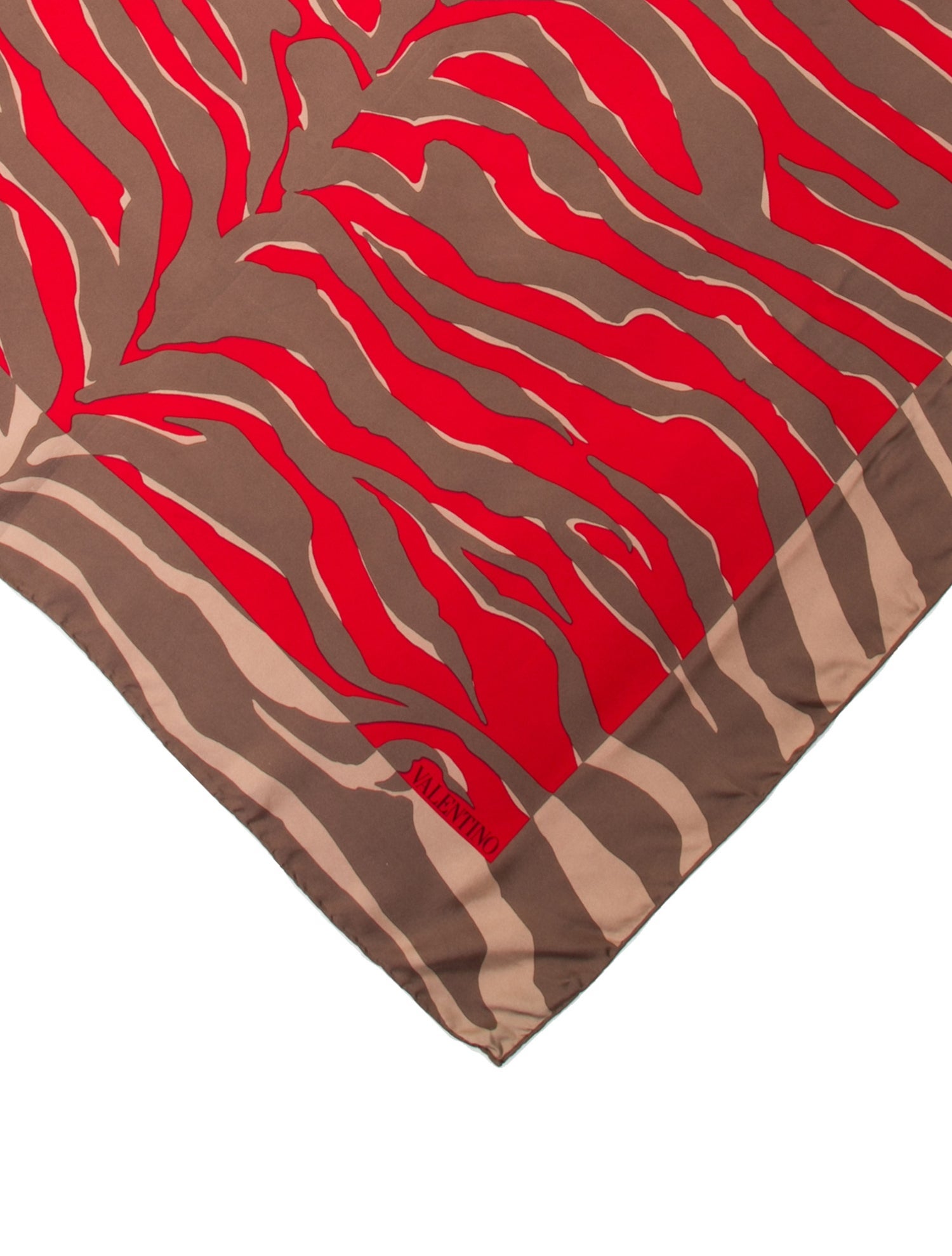 Valentino Silk Striped Scarf