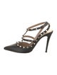 Valentino Rockstud Accents Leather T-Strap Pumps