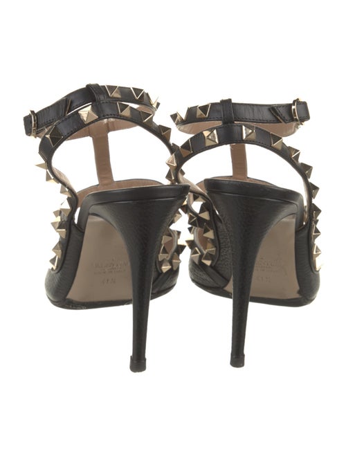 Valentino Rockstud Accents Leather T-Strap Pumps