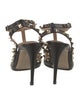 Valentino Rockstud Accents Leather T-Strap Pumps
