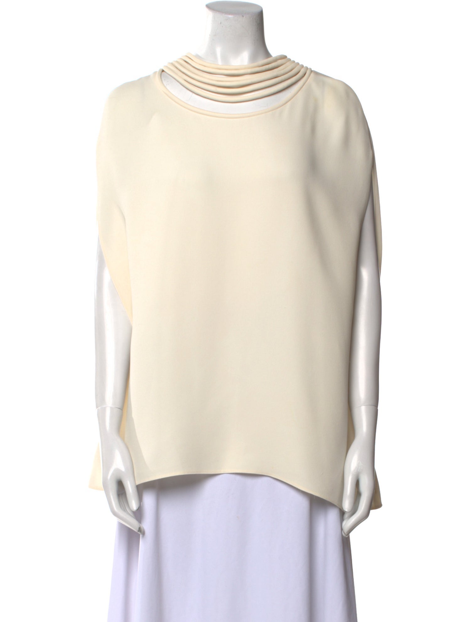 Valentino Cowl Neck Sleeveless Top