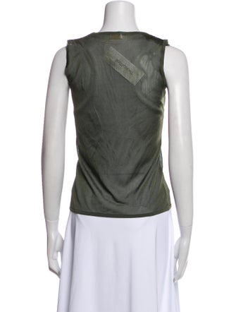 Valentino Scoop Neck Sleeveless Top