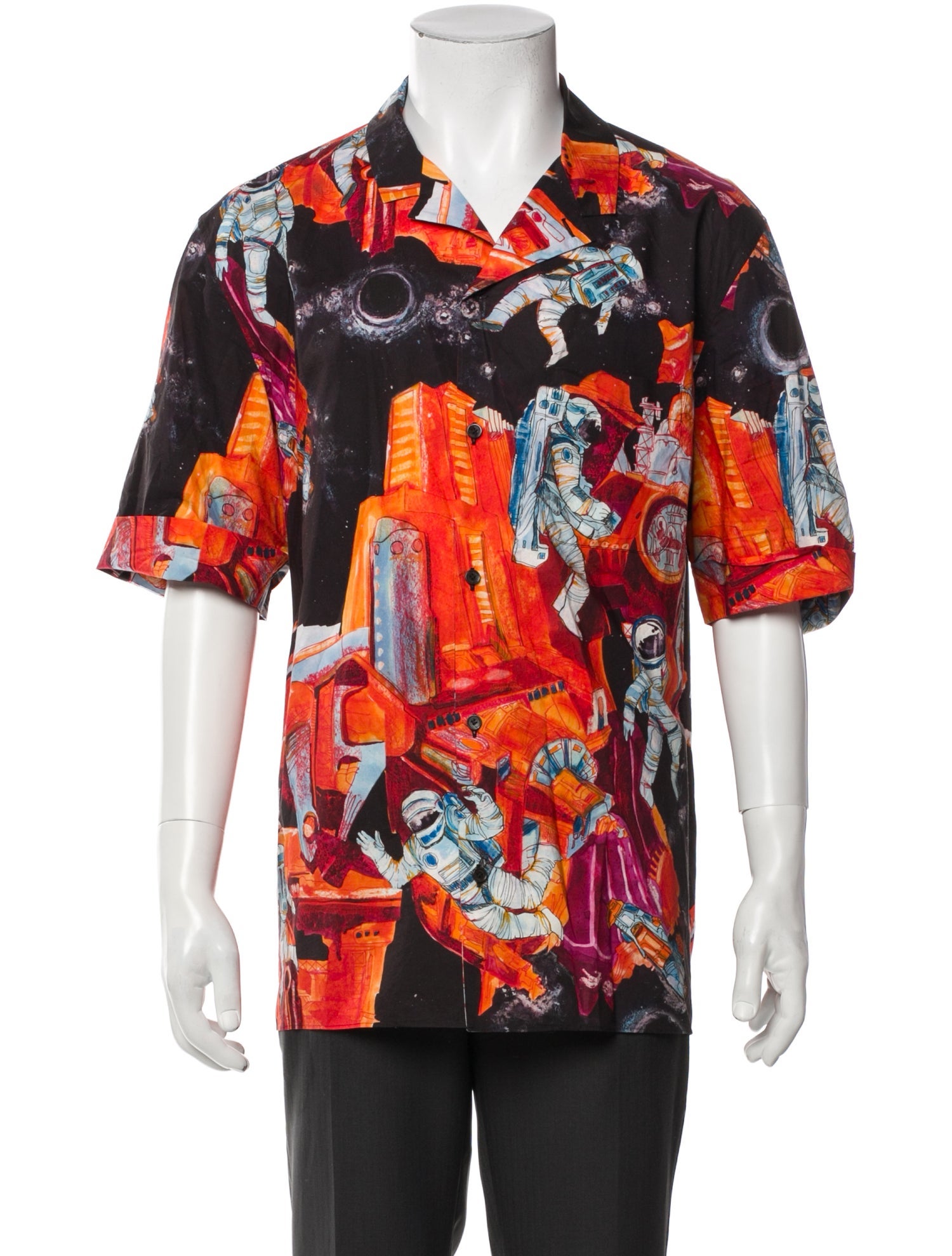 Valentino Graphic Print Short Sleeve Shirt