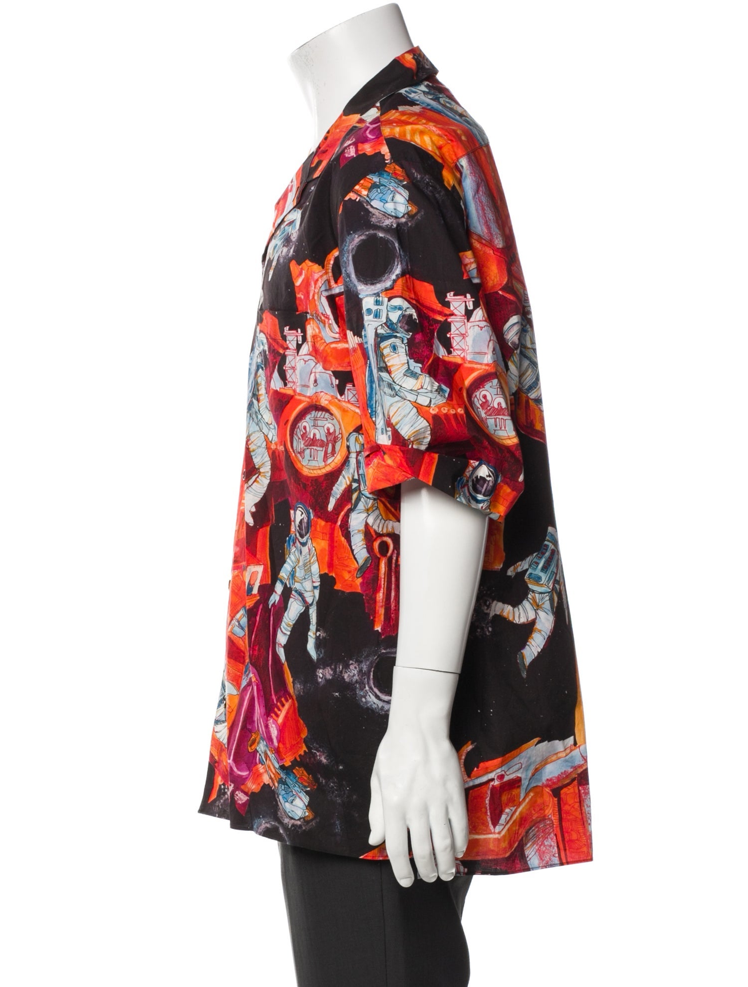 Valentino Graphic Print Short Sleeve Shirt