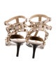 Valentino Rockstud Accents Leather T-Strap Pumps