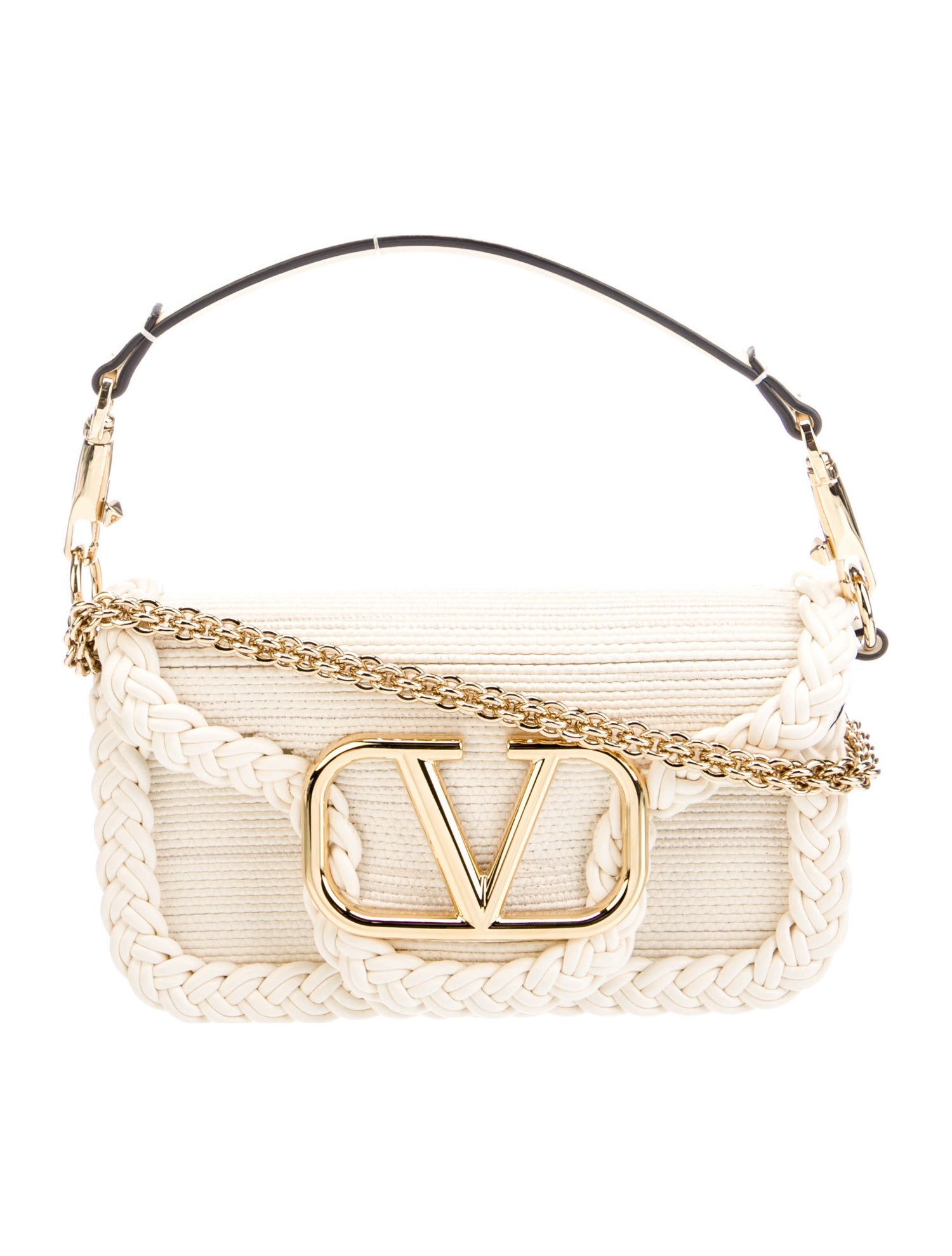 Valentino Straw Shoulder Bag