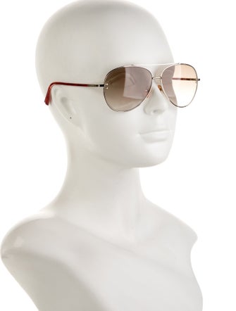 Valentino Aviator Gradient Sunglasses