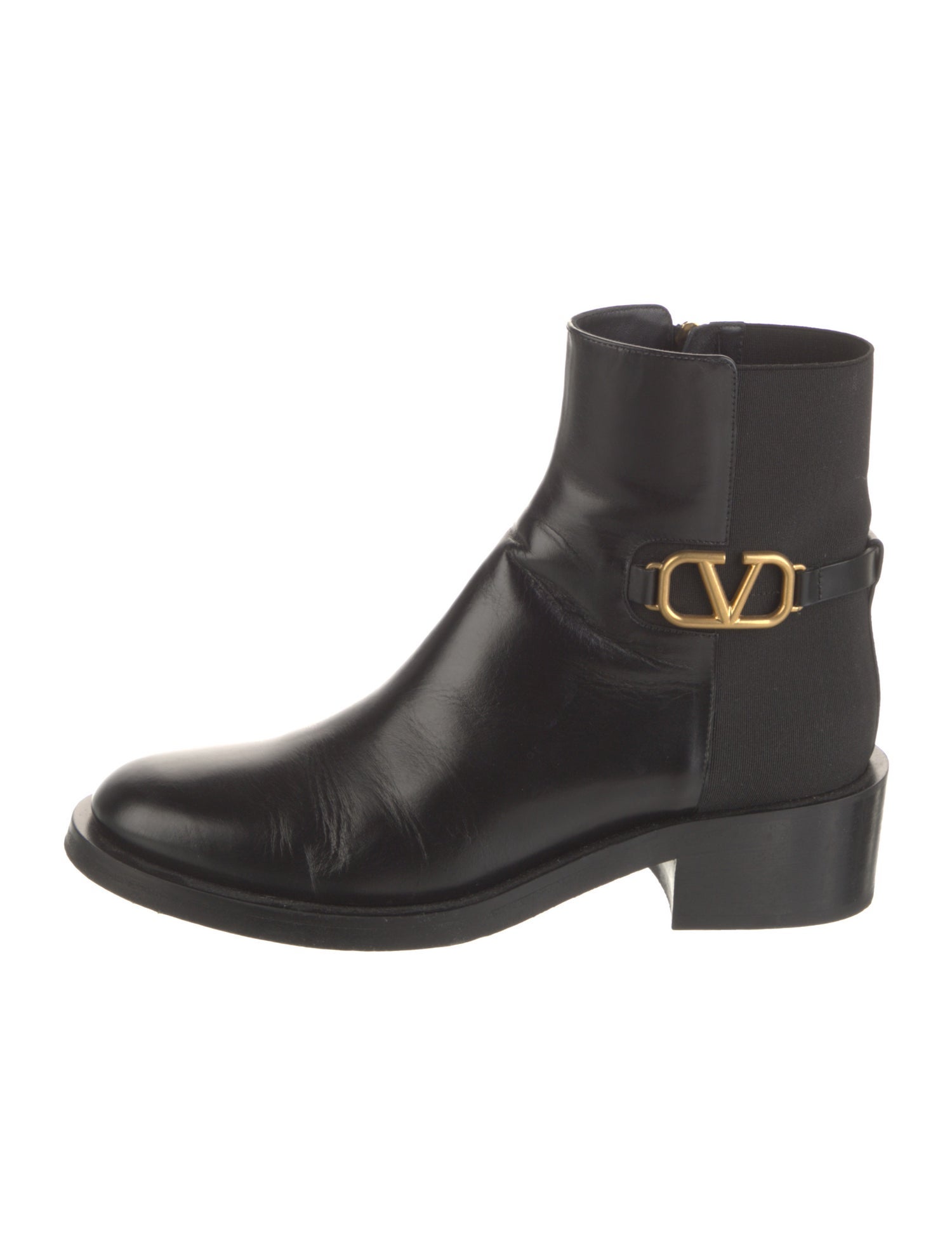 Valentino Leather Chelsea Boots