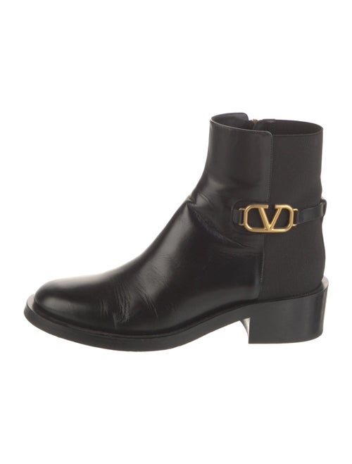 Valentino Leather Chelsea Boots