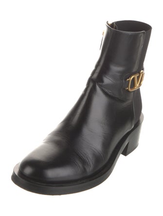 Valentino Leather Chelsea Boots