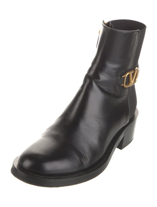 Valentino Leather Chelsea Boots