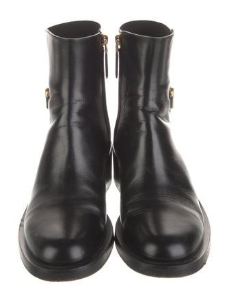 Valentino Leather Chelsea Boots