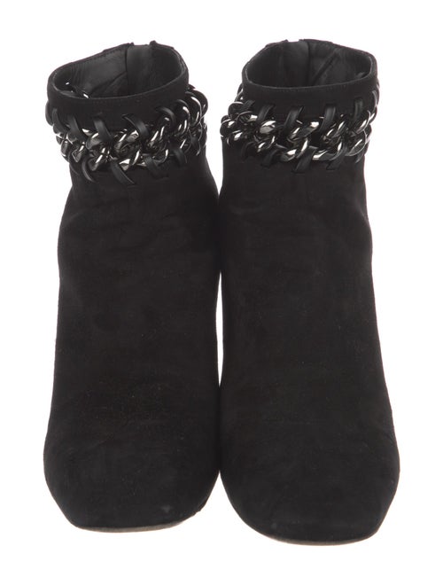 Valentino Suede Chain-Link Accents Boots