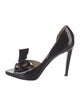 Valentino Patent Leather Bow Accents D'Orsay Pumps