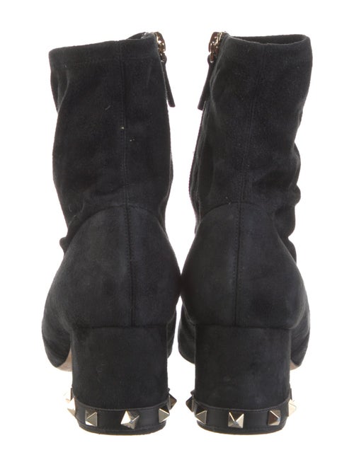 Valentino Rockstud Accents Suede Sock Boots