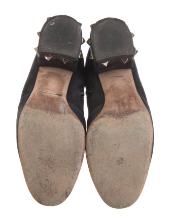 Valentino Rockstud Accents Suede Sock Boots