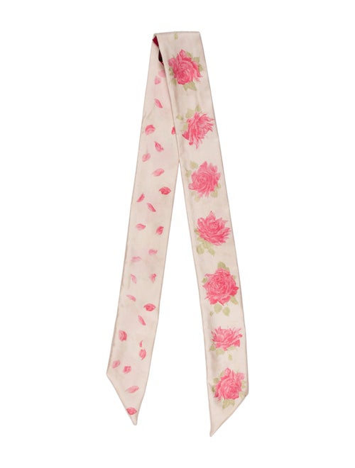 Valentino Silk Floral Print Scarf