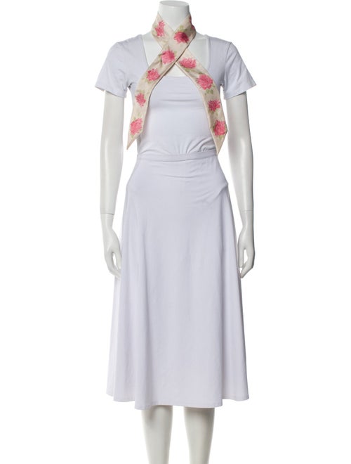 Valentino Silk Floral Print Scarf