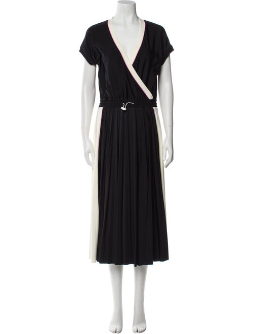 Valentino V-Neck Midi Length Dress