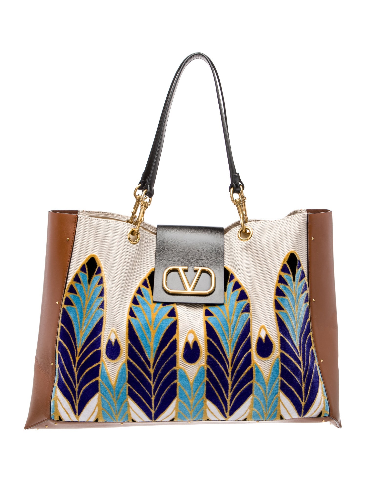 Valentino Canvas Shoulder Bag