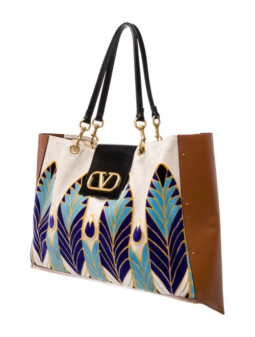 Valentino Canvas Shoulder Bag