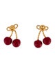 Valentino Enamel 'Cherryfic' Drop Earrings