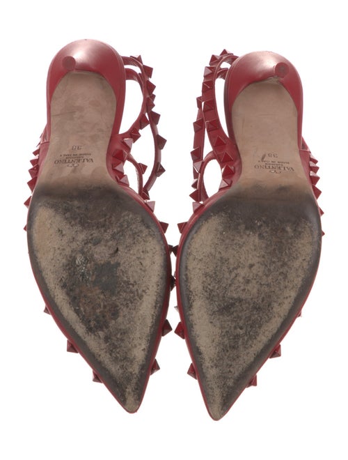 Valentino Rockstud Accents Leather Gladiator Sandals