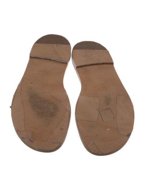 Valentino Rockstud Accents Leather Slides