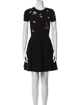Valentino Crew Neck Mini Dress
