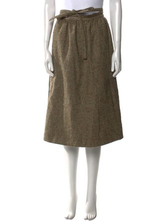 Valentino Tweed Knee-Length Skirt