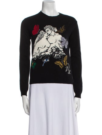 Valentino Wool Printed Sweater