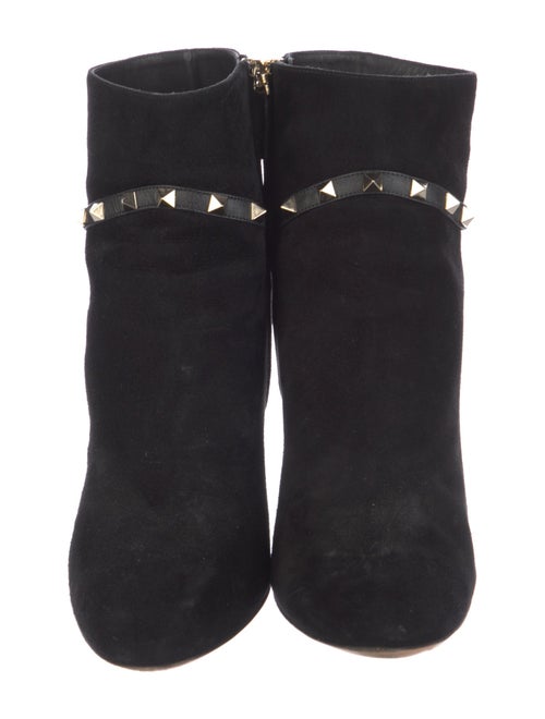 Valentino Rockstud Accents Suede Boots