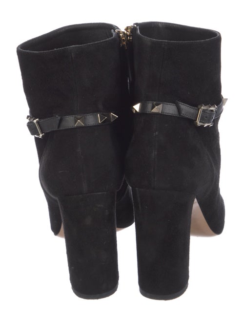 Valentino Rockstud Accents Suede Boots