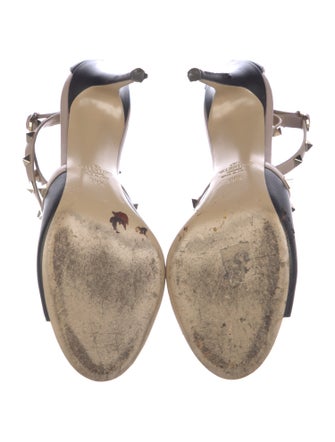 Valentino Rockstud Accents Leather Sandals