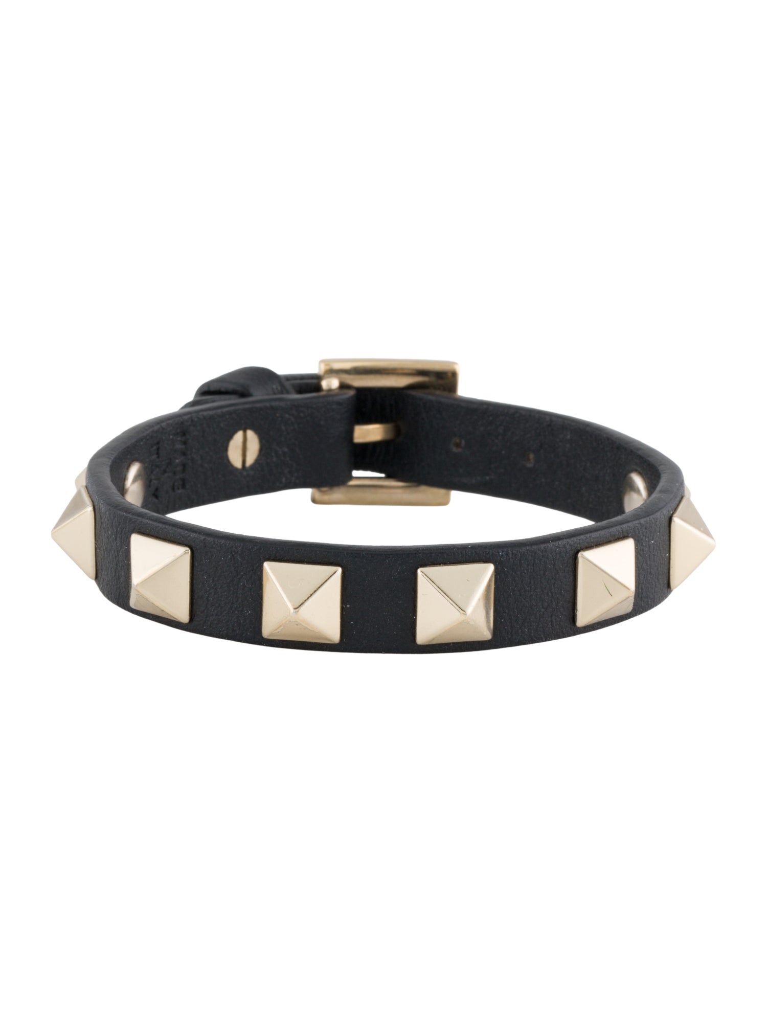 Valentino Rockstud Leather Wrap Bracelet
