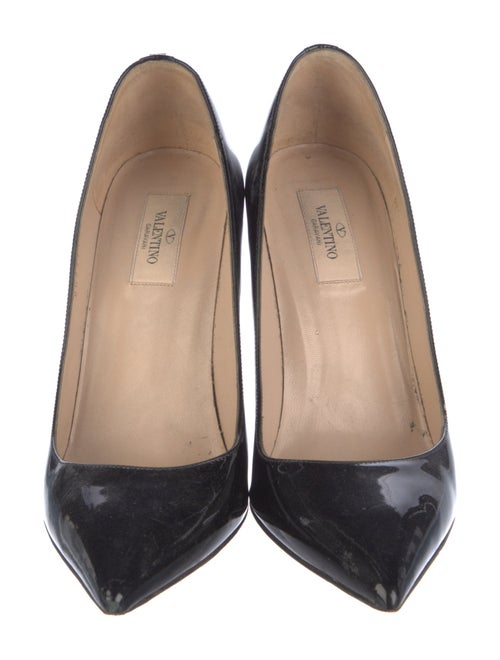 Valentino Rockstud Accents Patent Leather Pumps