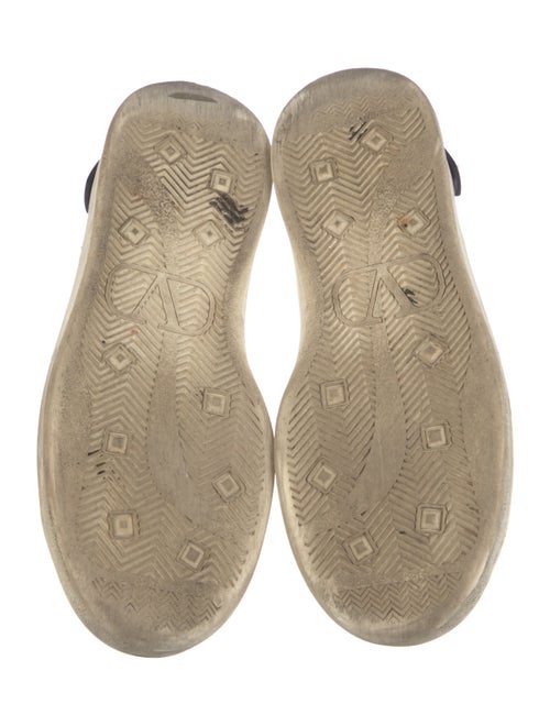 Valentino Rockstud Accents Leather Sneakers