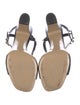 Valentino Rockstud Accents Leather T-Strap Sandals